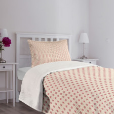 Repetitive Stars Soft Tones Bedspread Set