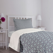 Oriental Geometric Floral Bedspread Set