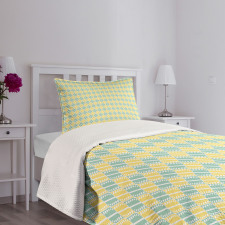 Pastel Geometric Dotted Bedspread Set