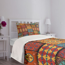 Azulejo Tile Squares Art Bedspread Set