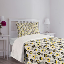 Surreal Design Flowers Bedspread Set