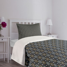 Tribal Rhomb and Triangle Bedspread Set