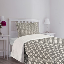 Lines Squares Lattice Art Bedspread Set