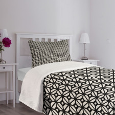 Rhombuses Crossing Lines Bedspread Set