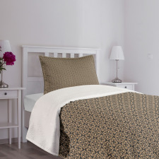 Damask Inspired Swirls Bedspread Set