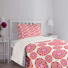 Hearts in Circles Bedspread Set