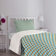 Diagonal Symmetry Motif Bedspread Set