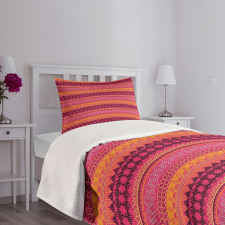 Abstract Tribal Style Motif Bedspread Set