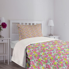 Exotic Flamingo Cartoon Bedspread Set