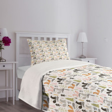 Squirrel Trees Woodland Bedspread Set