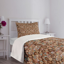 People Faces Various Ethnic Bedspread Set