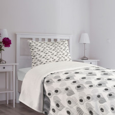 Soft Tones Oriental Winter Bedspread Set