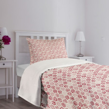 Dotted Hexagon Shapes Bedspread Set