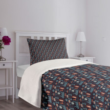 Symbolic Pattern Bedspread Set