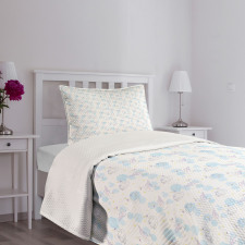 Royalty Aquatic Bird Stars Bedspread Set