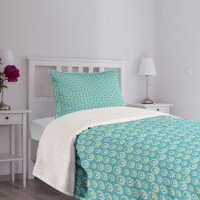 Simplistic Soft Circles Art Bedspread Set