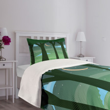 Dreamy Forest at Night Bedspread Set