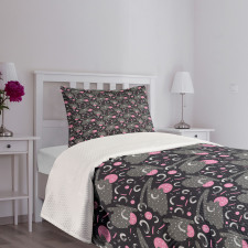 Strokes Dots and Rounds Bedspread Set