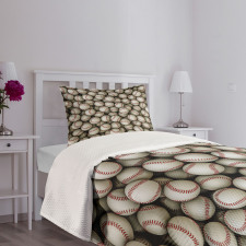 Baseball Sport Emblem Bedspread Set