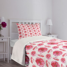 Big Anemone Petals Art Bedspread Set