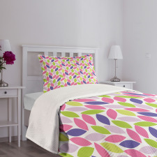 Botanic Leaf Pattern Bedspread Set