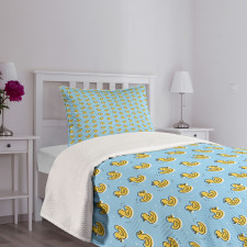 Toy Duck Pattern Bedspread Set