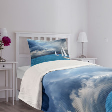 Sailing After Storm Clouds Bedspread Set