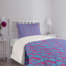 Modern Squares Bedspread Set