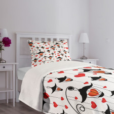 Lanterns and Hearts Bedspread Set