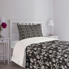 Exotic Palm Tree Sketch Bedspread Set