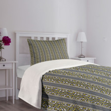 Vivid Contrast Art Bedspread Set