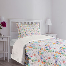 Colorful Nests Sketch Bedspread Set