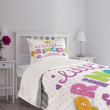 Little Princess Words Bedspread Set