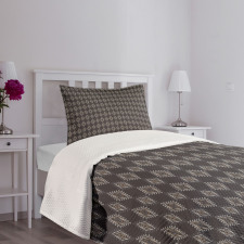 Rhombus in Earth Tones Bedspread Set