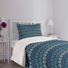 Horizontal Zigzag Formations Bedspread Set