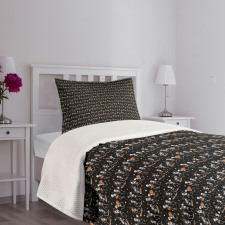 Skeletons Carnival Bedspread Set