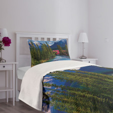 Lake Louise Banff Village Bedspread Set