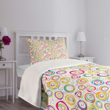 Circle and Dots Spring Bedspread Set