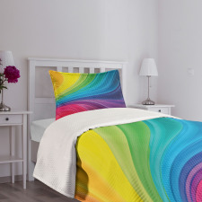 Abstract Smooth Lines Bedspread Set