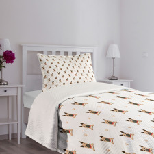 Character Dog and Paws Bedspread Set