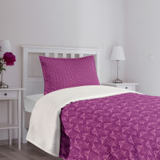 Abstract Flowers Graphic Bedspread Set