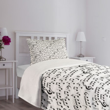 Abstract Clef Sheet Bedspread Set