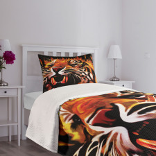 Hunter Forest King Tiger Bedspread Set