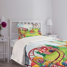 Circus and Theme Park Bedspread Set