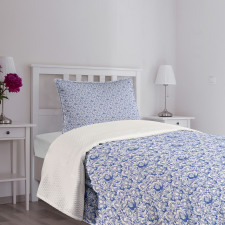 Birds and Flowers Porcelain Bedspread Set