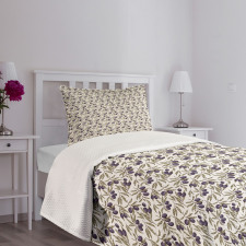 Botanical with Leaves Bedspread Set