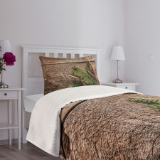 Evergreen Branch Deer Bedspread Set