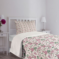 Vintage Blossoms Butterflies Bedspread Set