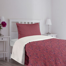 Flowers Branches Spring Bedspread Set