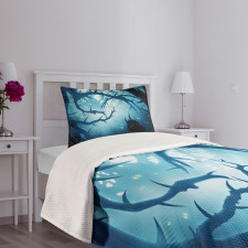 Night Forest Halloween Bedspread Set